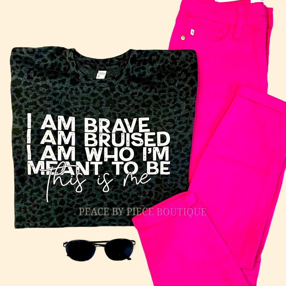 ‘This Is Me’ Leopard Graphic Tee